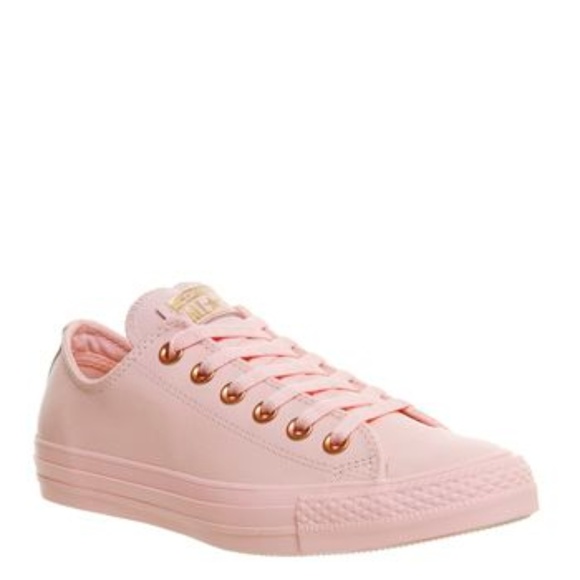 pink and rose gold converse